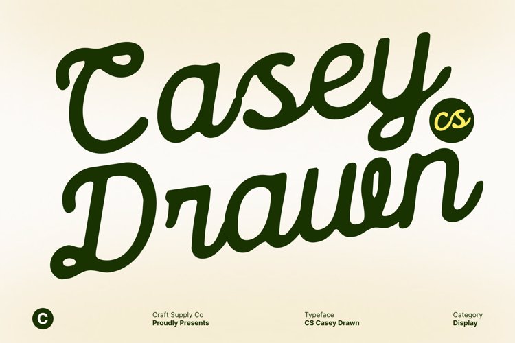 Preview of CS Casey Drawn Font