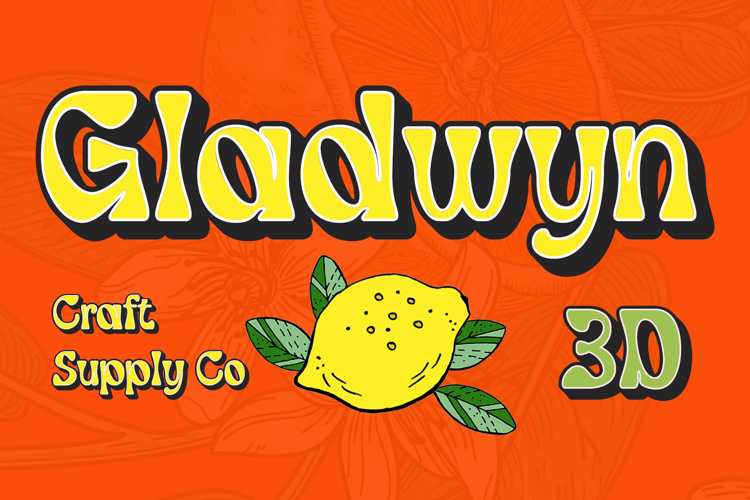 Gladwyn 3D Font
