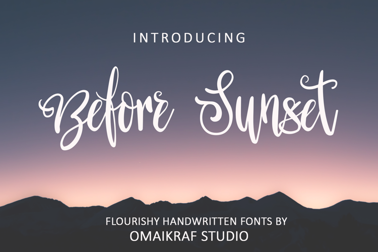 Before Sunset Font