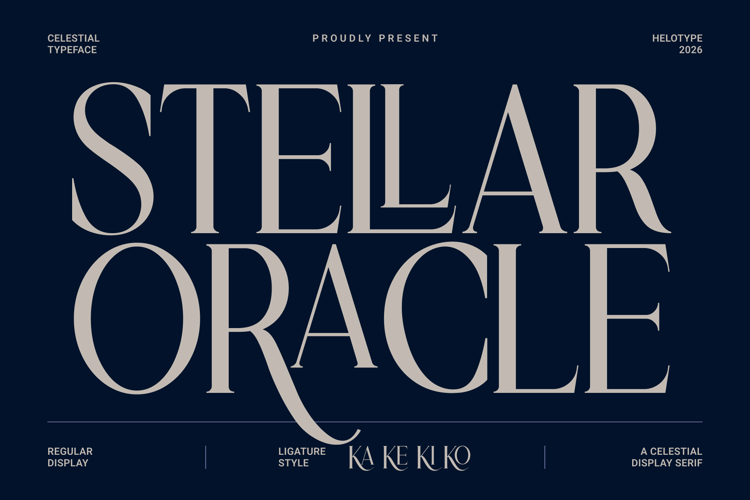 Preview of STELLAR ORACLE Font