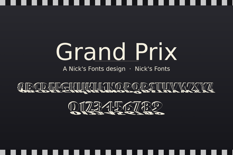 Preview of Grand Prix Font