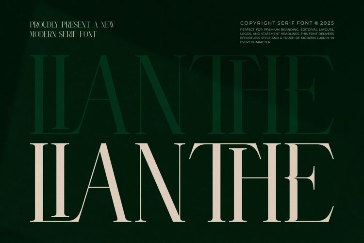 Preview of Lianthe Font