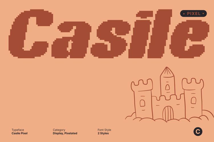 Preview of Casile Pixel Font