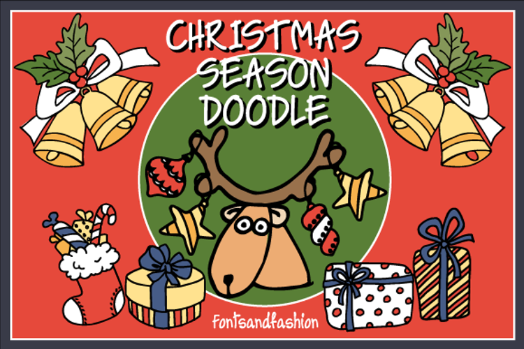 Christmas Season Doodle Font