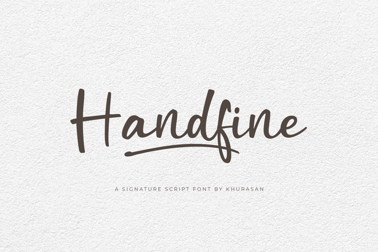 Handfine Font