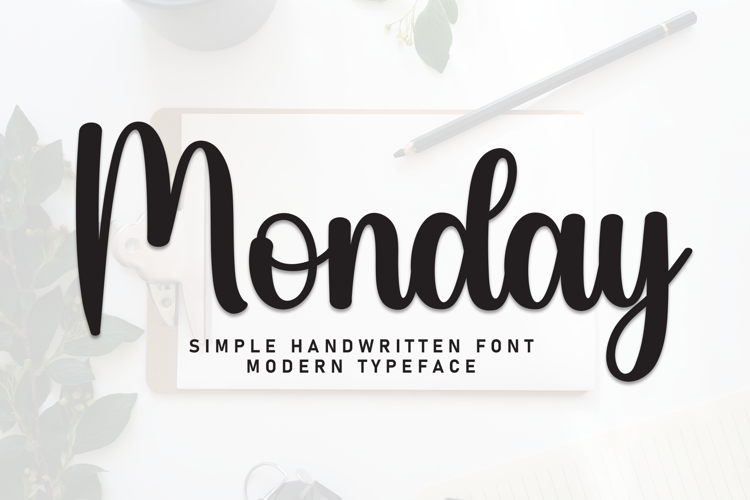 Preview of Monday Font