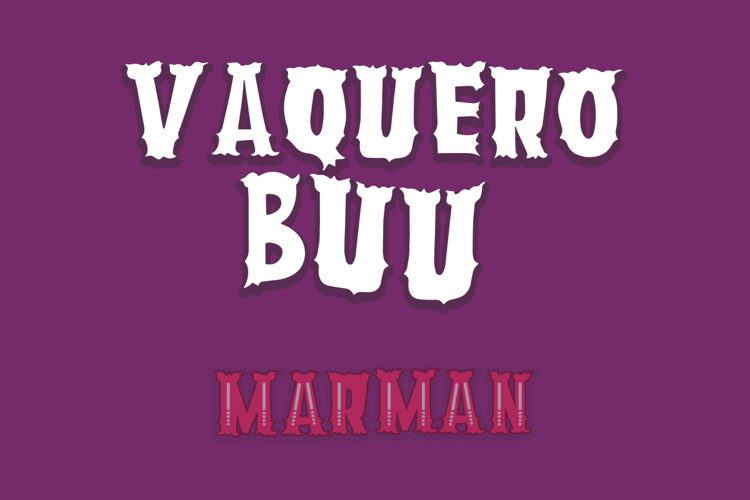 VAQUERO BUU Font