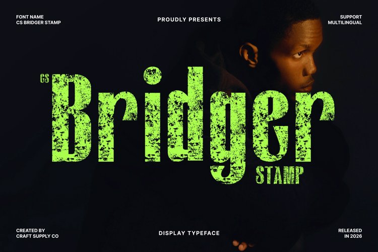 Preview of CS Bridger Stamp Font