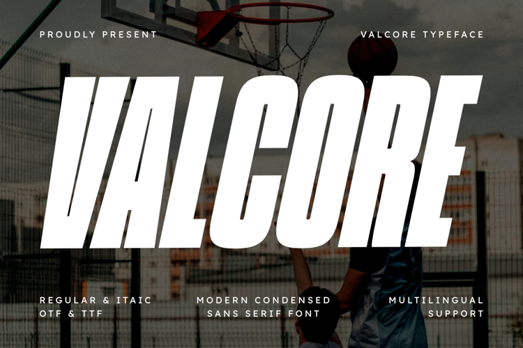 Preview of Valcore Font
