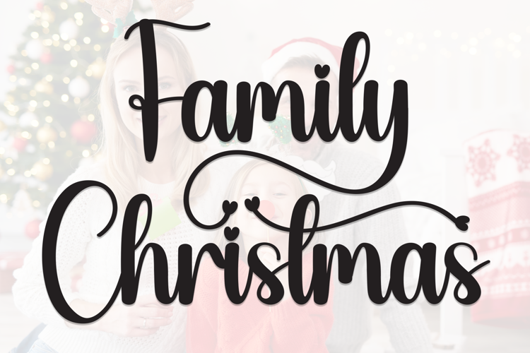 Preview of Family Christmas Font