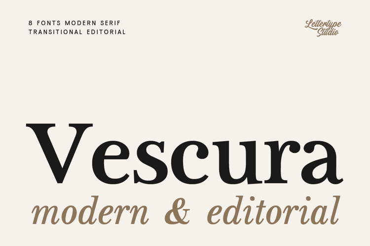 Preview of Vescura Font