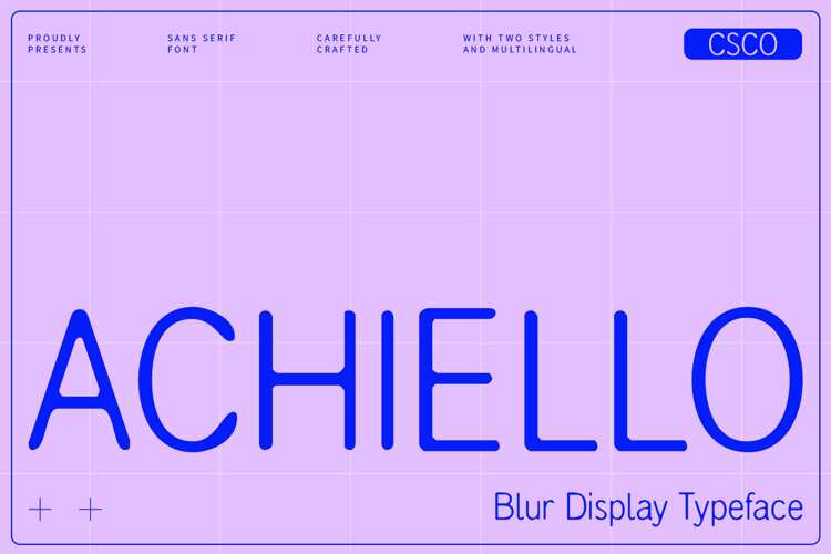 Achiello Blur Font