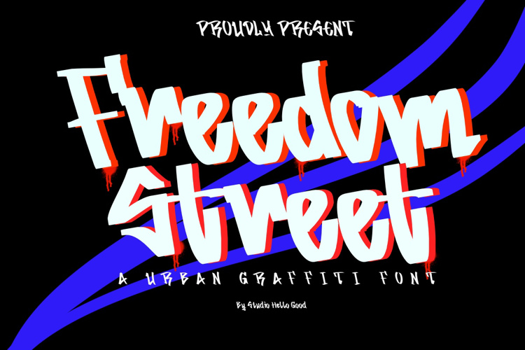 Preview of Freedom Street Font