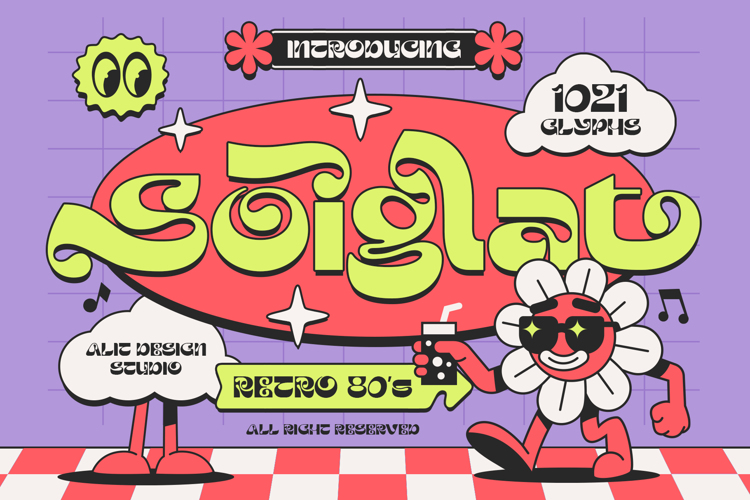 Preview of Soiglat Font