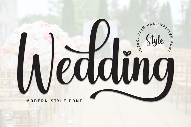 Preview of Wedding Font