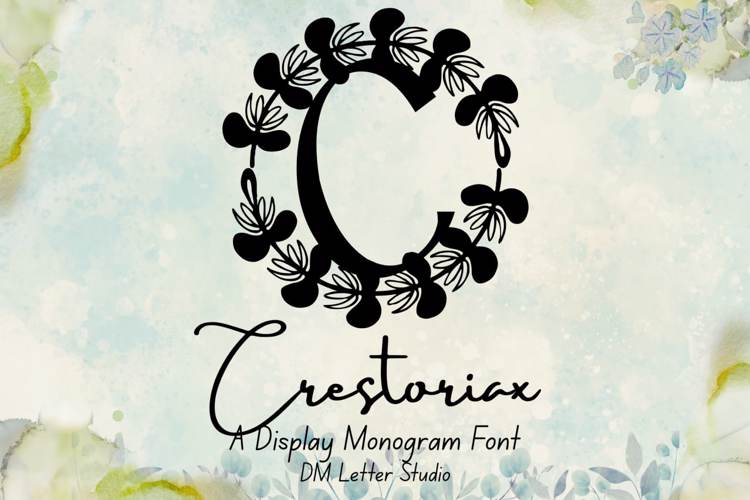Preview of Crestoriax Monogram Font