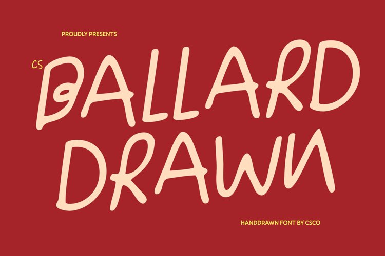 Preview of CS Ballard Drawn Font
