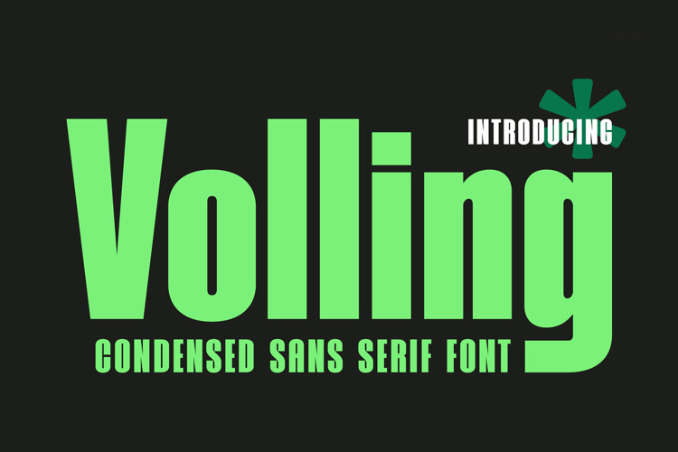 Preview of Volling Font