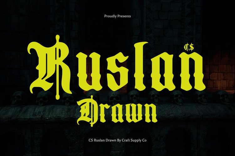 Preview of CS Ruslan Drawn Font
