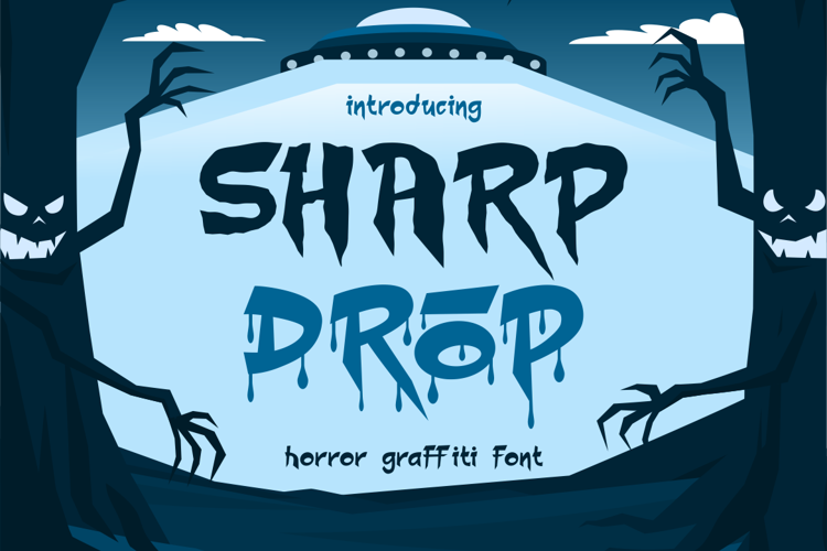 Preview of Sharp Drop Font