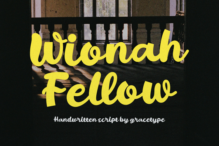 Preview of Wionah Fellow Font