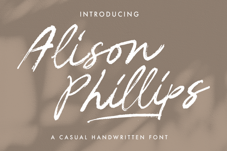 Alison Phillips Font