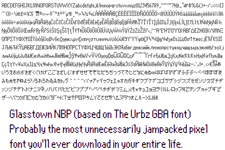 Glasstown NBP Font