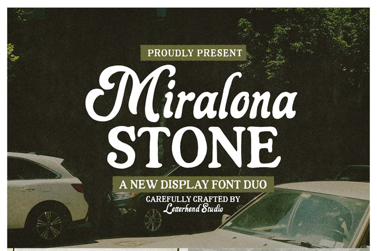 Preview of Miralona Stone Font