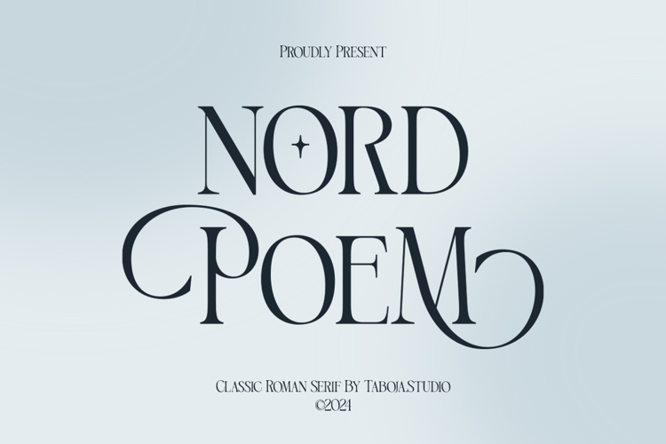 Preview of TBJ Nord Poem Font