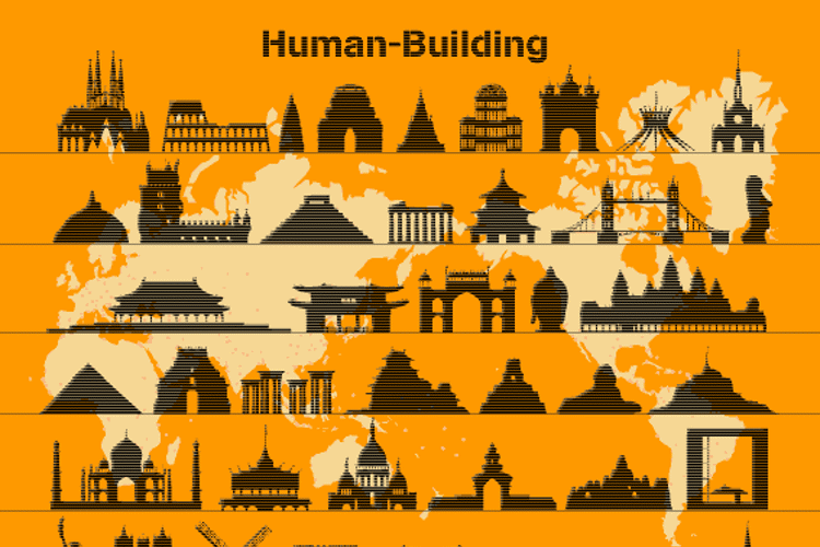 Human-Building Font