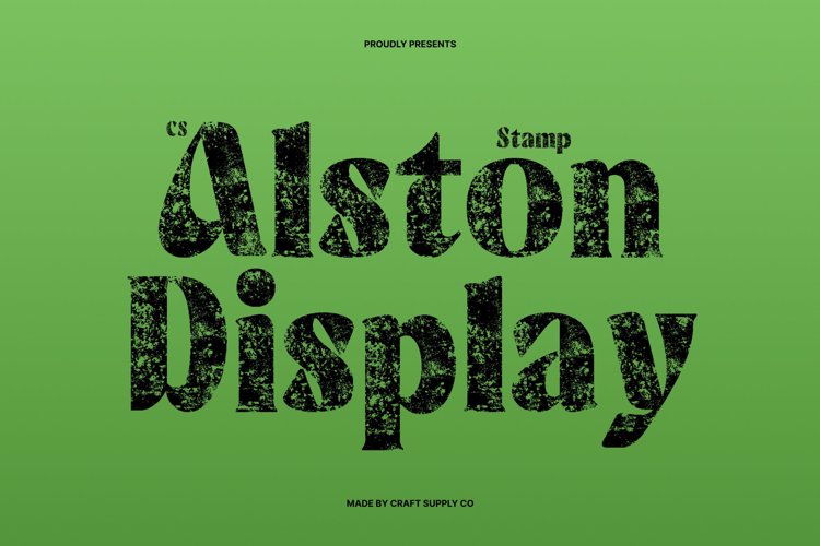 Preview of CS Alston Stamp Font