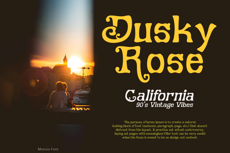 Preview of Monizo Font