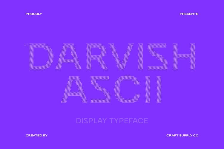Preview of CS Darvish Ascii Font