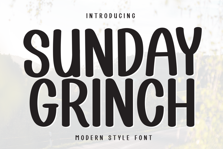 Preview of Sunday Grinch Font