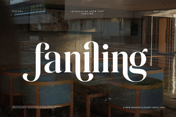 Preview of Faniling Font