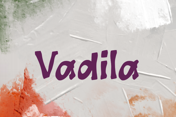 Preview of v Vadila Font