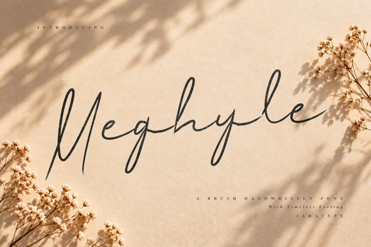 Preview of Meghyle Font