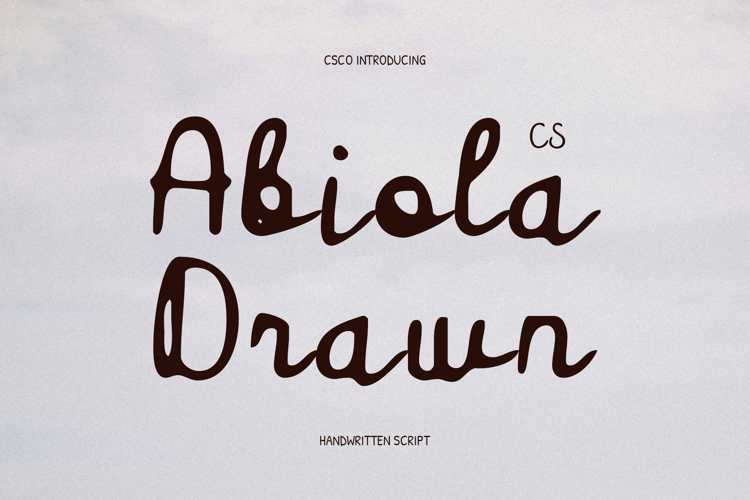 Preview of CS Abiola Drawn Font