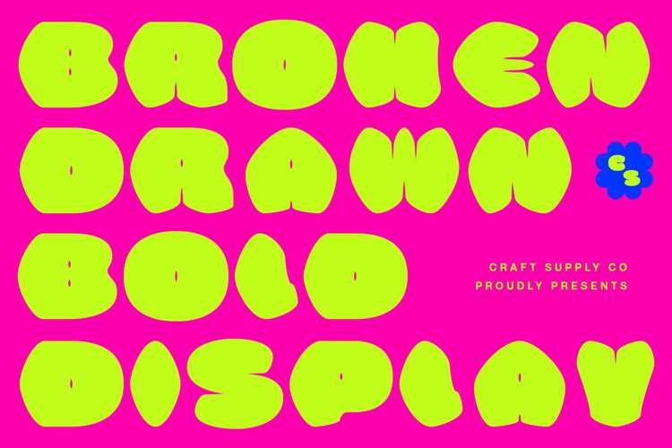 Preview of CS Broken Drawn Font