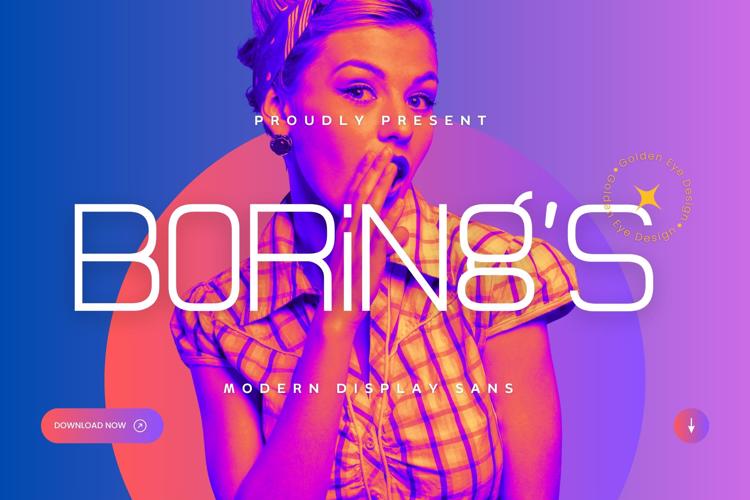 Preview of Boring 's Font