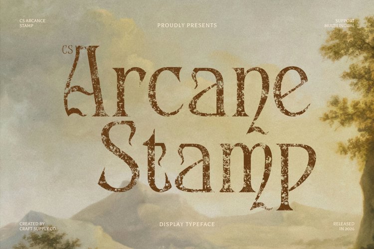 Preview of CS Arcane Stamp Font