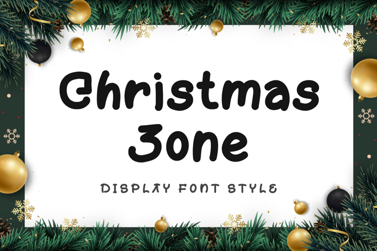 Preview of Christmas Zone Display Font