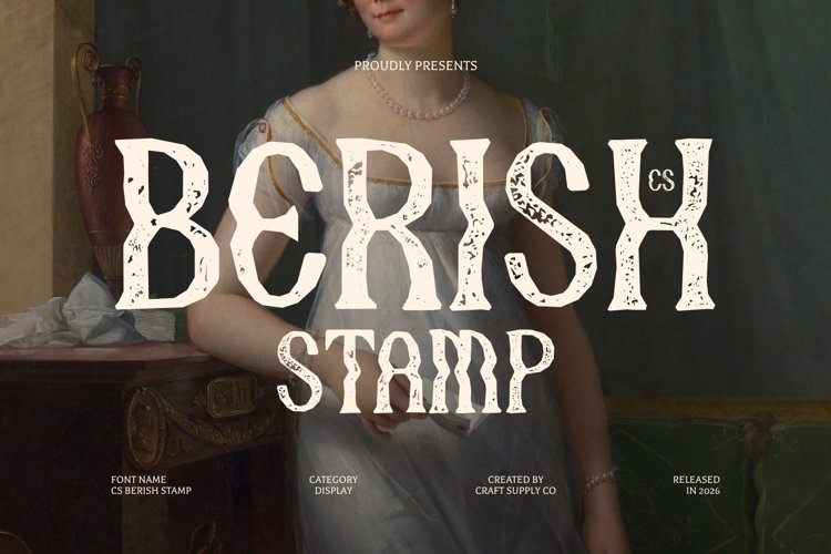 Preview of CS Berish Stamp Font
