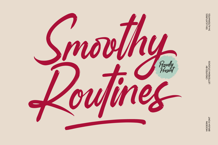 Preview of Smoothy Routines VERSION Font