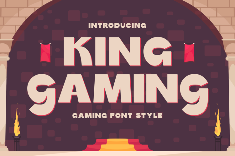 King Gaming Trial Font