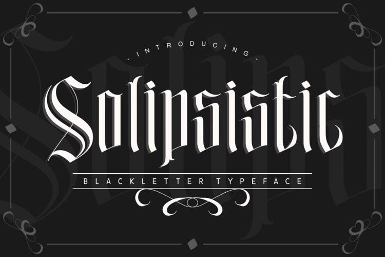 Solipsistic Font