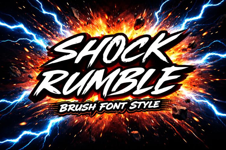 Preview of Shock Rumble Font