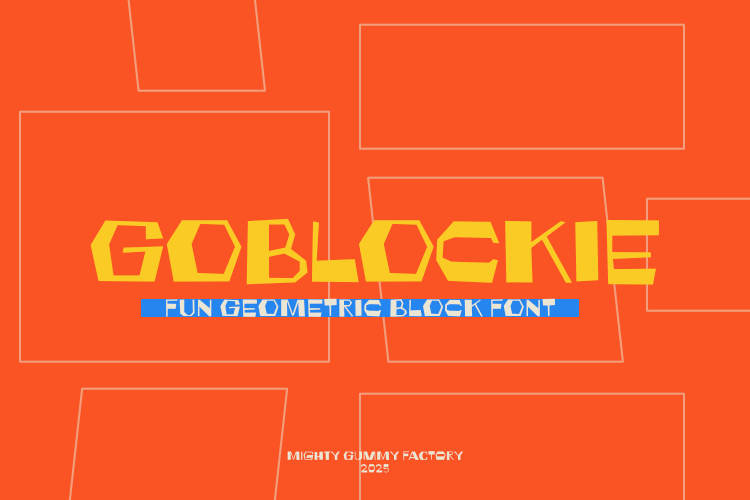 Preview of MGF Goblockie Font