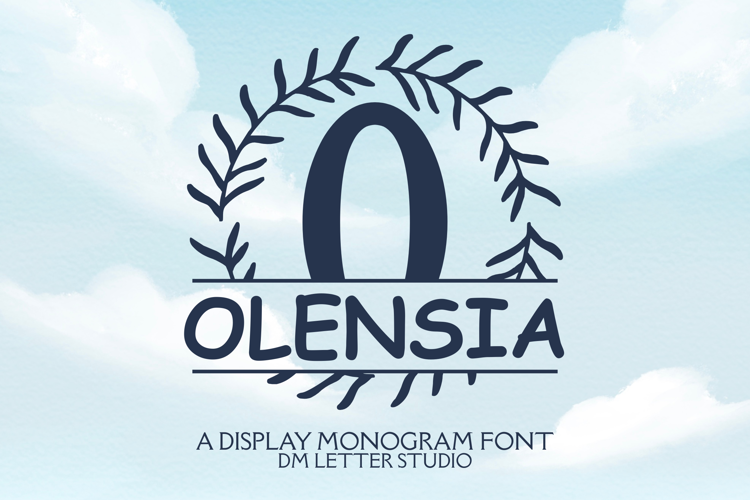 Preview of Olensia Split Monogram Font