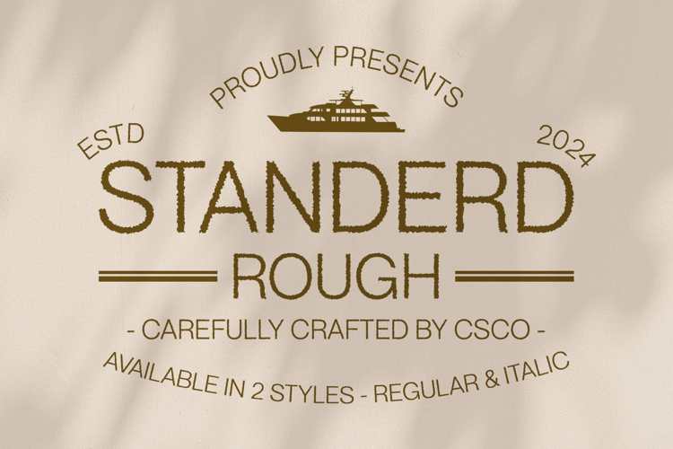 Standerd Rough Font